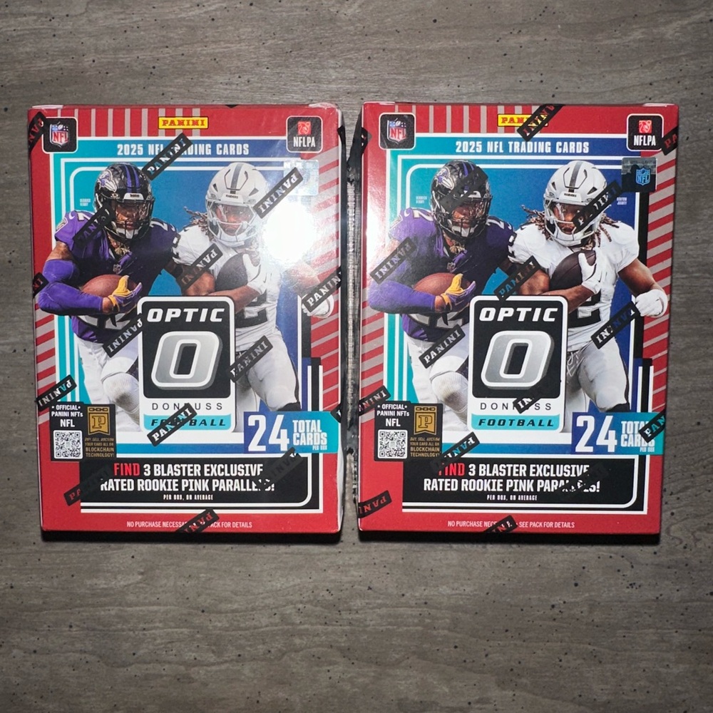 Bundle Of 2 2025 Panini Donruss Optic Football Blaster Box New Sealed Downtowns